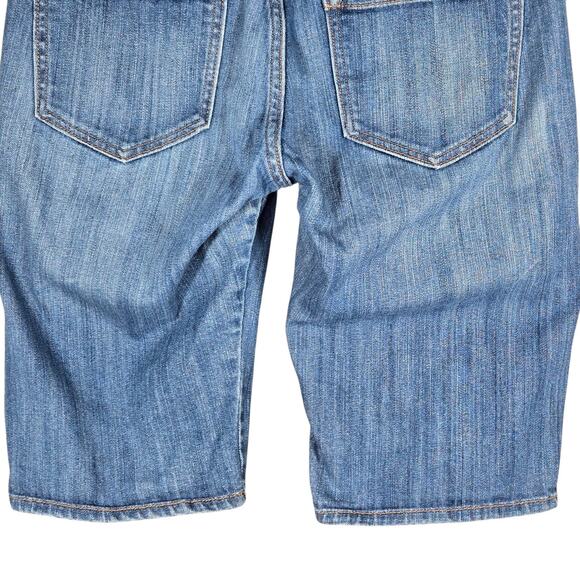 Old Navy The Flirt Bermuda Shorts Womens 4 Blue Denim Mid Rise Casual Jean - Picture 8 of 8